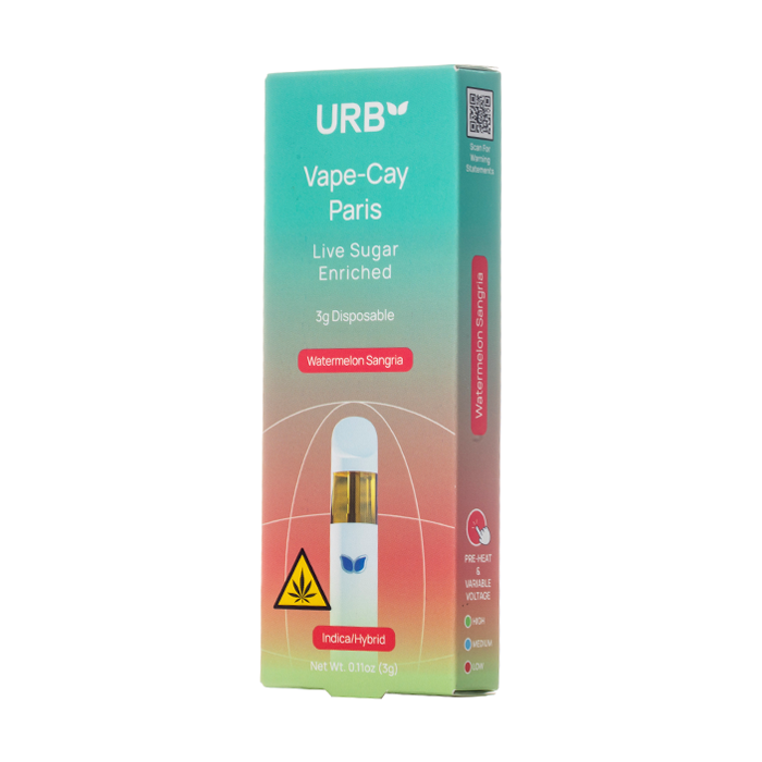 URB Vape-Cay Paris Live Sugar Disposable 3G